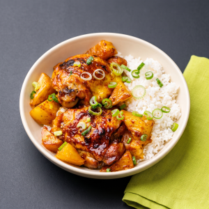Pineapple Glazed Chicken Bowl