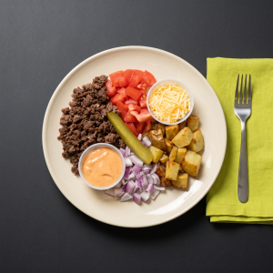 Burger Deconstructed Bowl