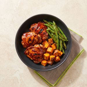 BBQ Chicken with Roasted Sweet Potatoes