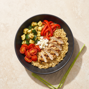 Greek Chicken Orzo Bowl
