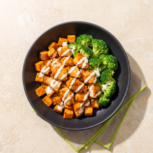 Buffalo Chicken Sweet Potato Bowl