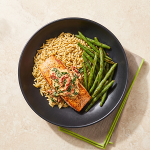 Tuscan Salmon with Orzo